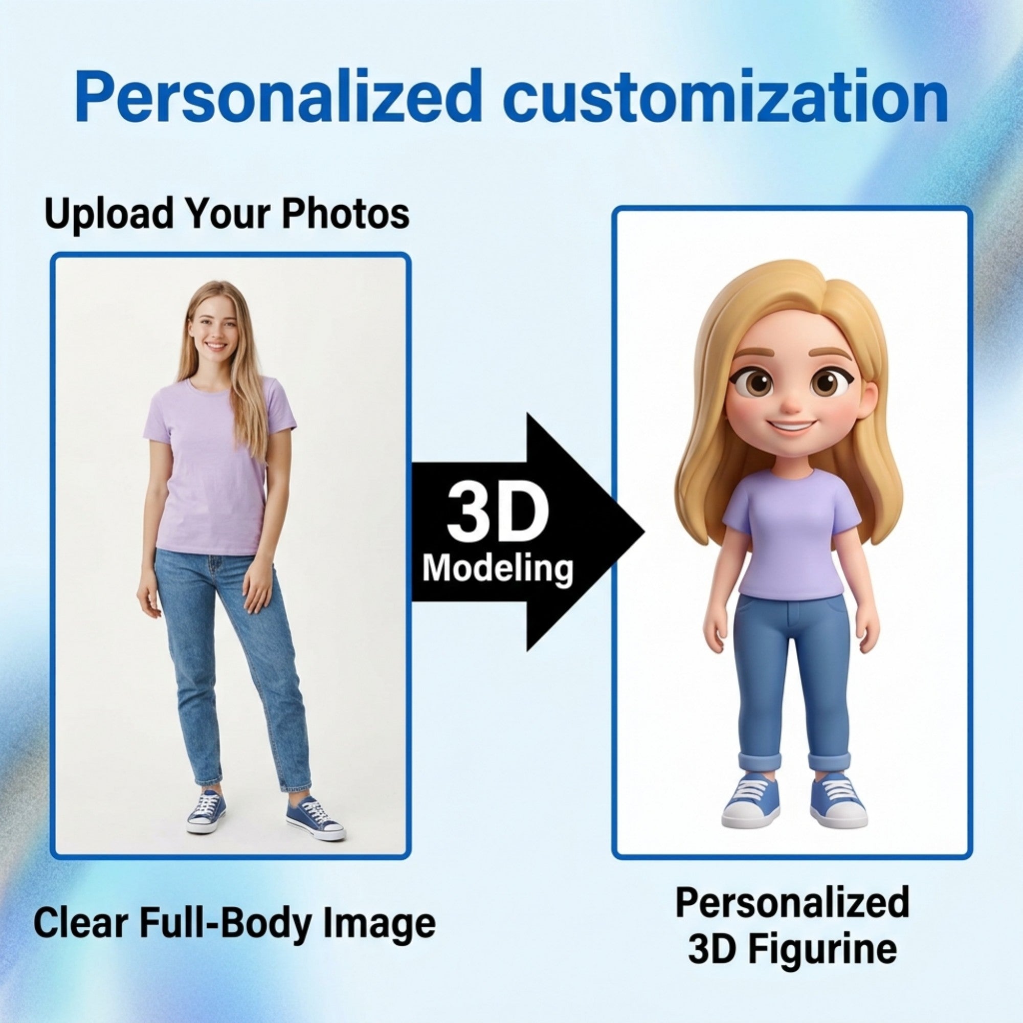 3D Cartoon Character Figurine Ornament