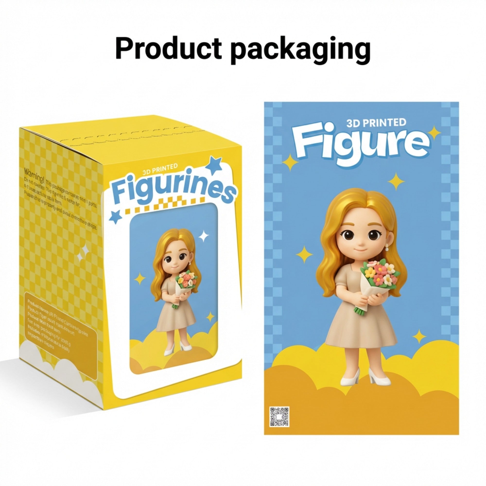 3D Cartoon Character Figurine Ornament