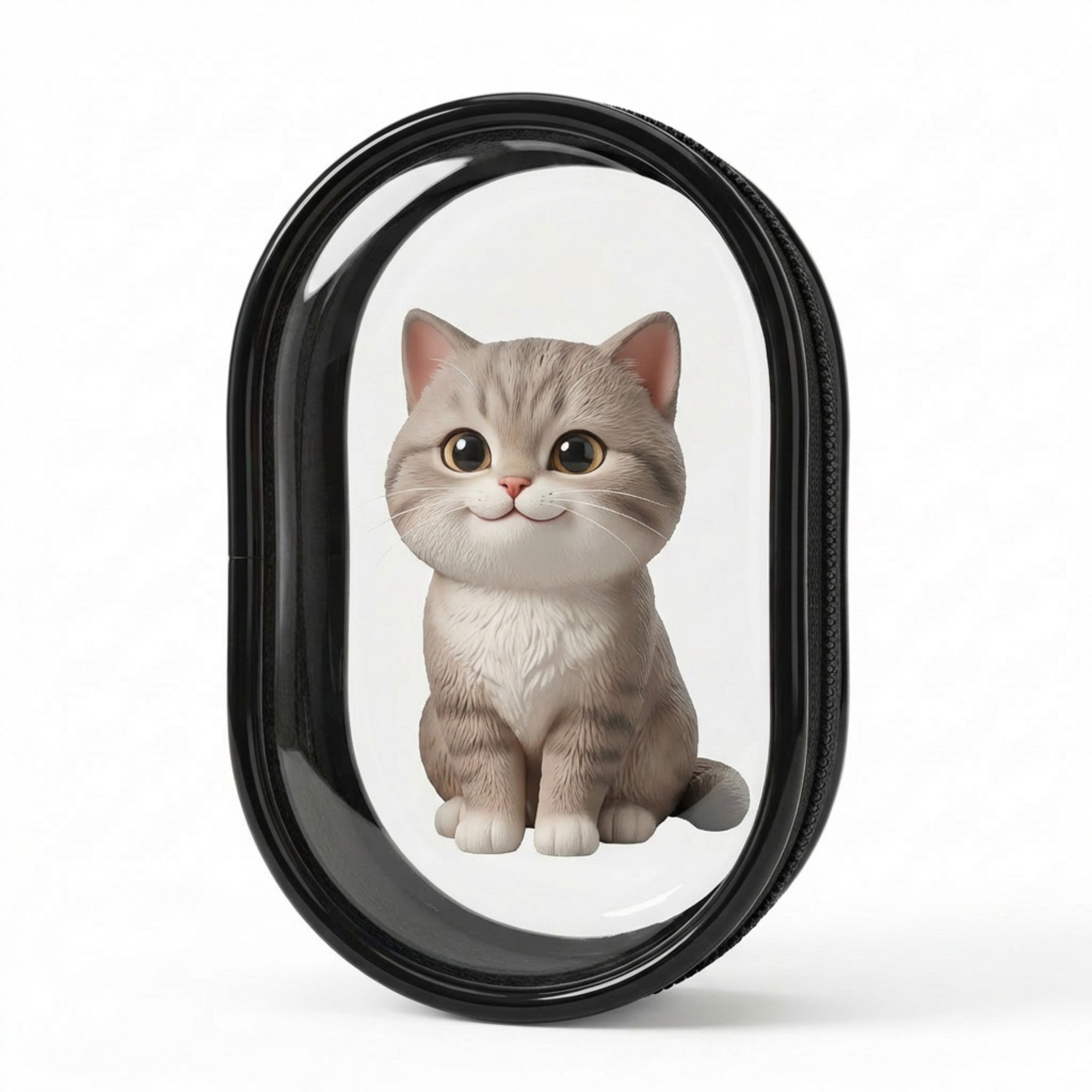 3D Cartoon Pet Figurine with Bag & Pendant