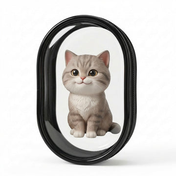 3D Cartoon Pet Figurine with Bag & Pendant