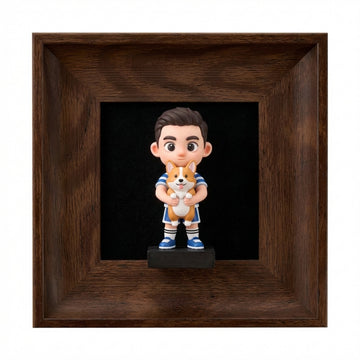 3D Cartoon Figure & Pet Photo Frame Set Decor Ornaments