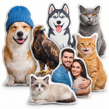 Personalized Custom Printed Photo Throw Pillow Home Sofa Decor