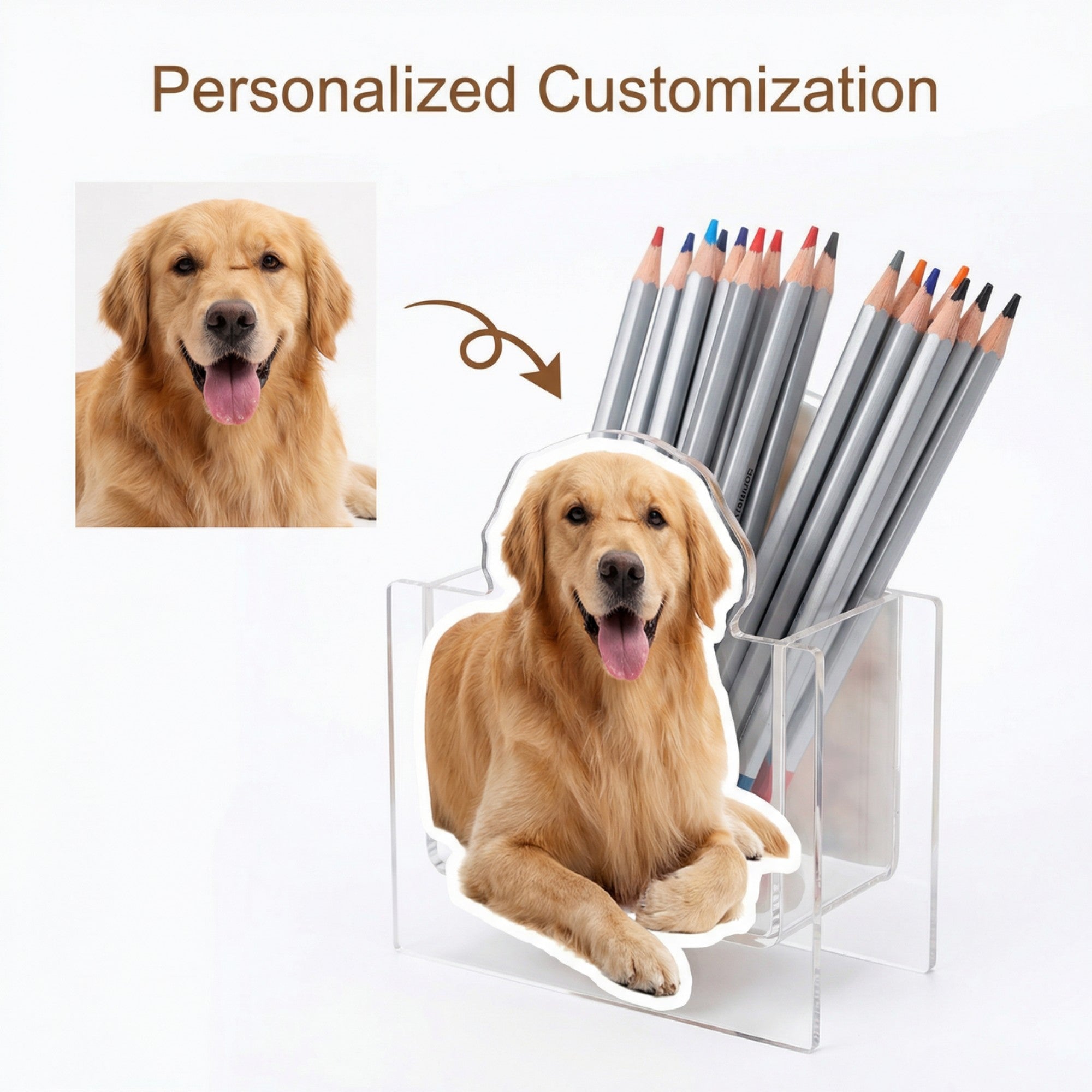 Portalápices con foto personalizada