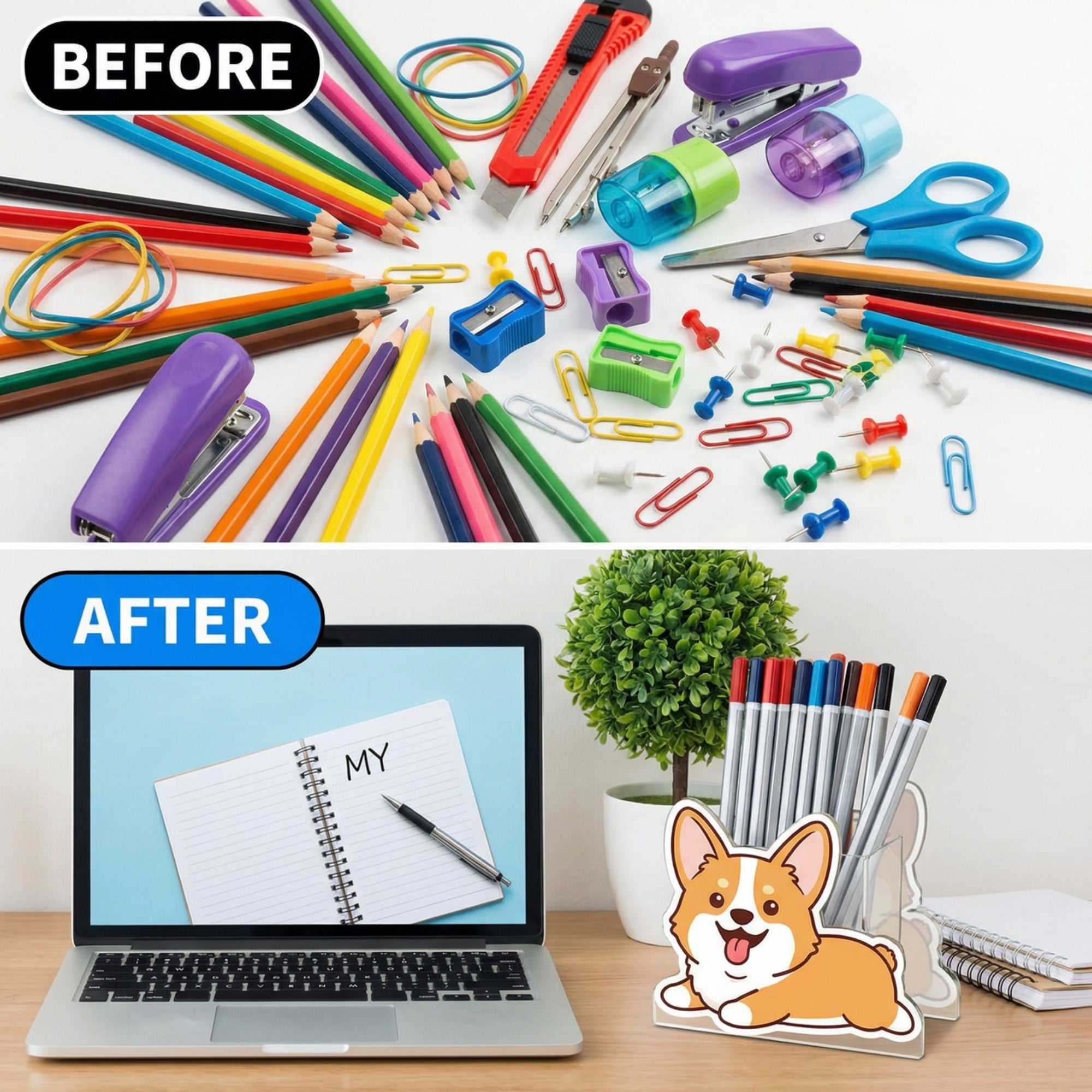 Portalápices con foto personalizada