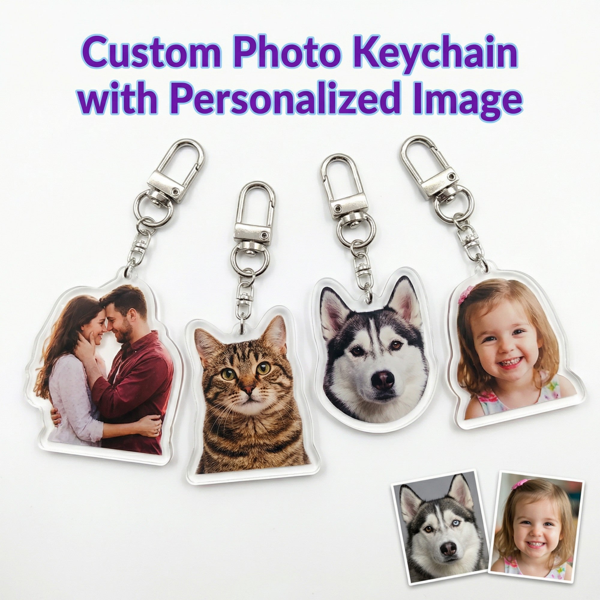 Llavero de foto personalizado