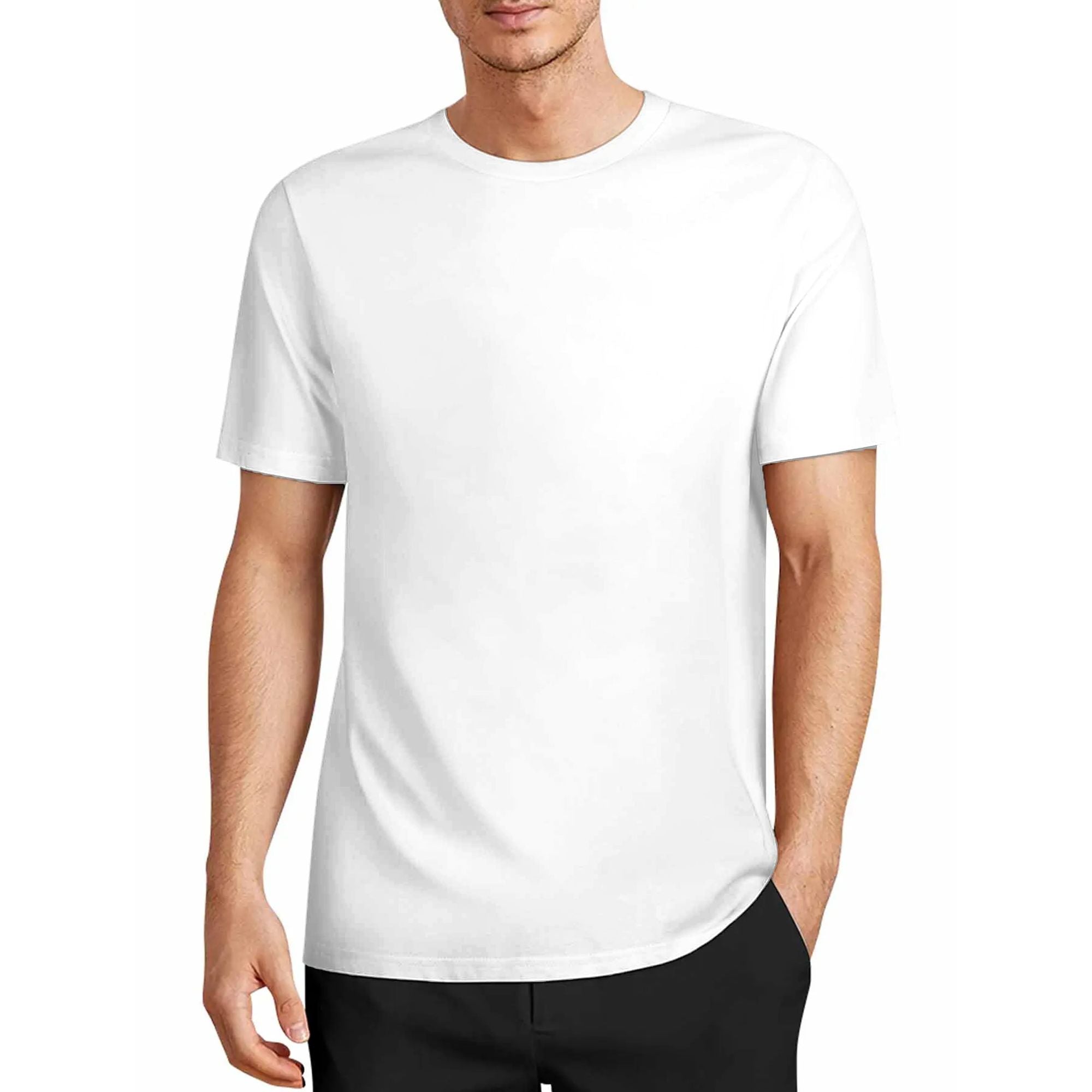 Men Single Side Custom Printed Cotton T-Shirt