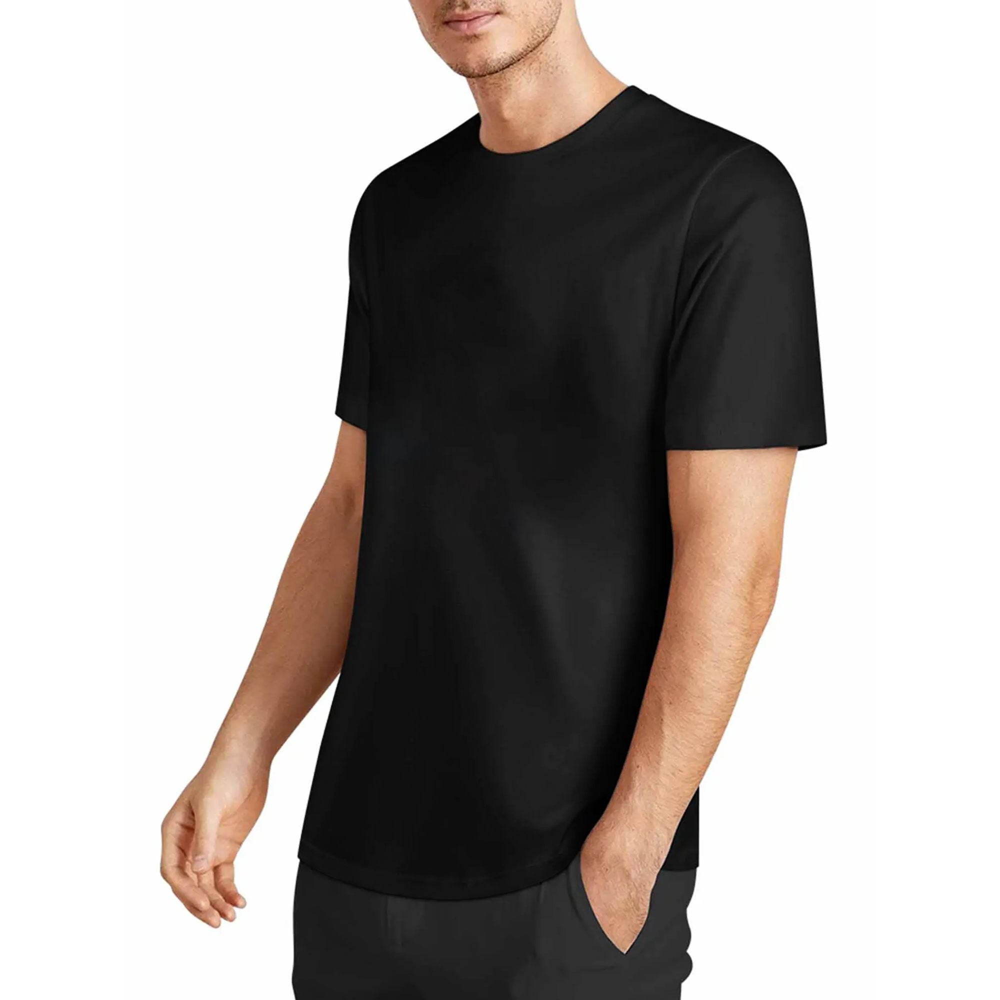Men Single Side Custom Printed Cotton T-Shirt