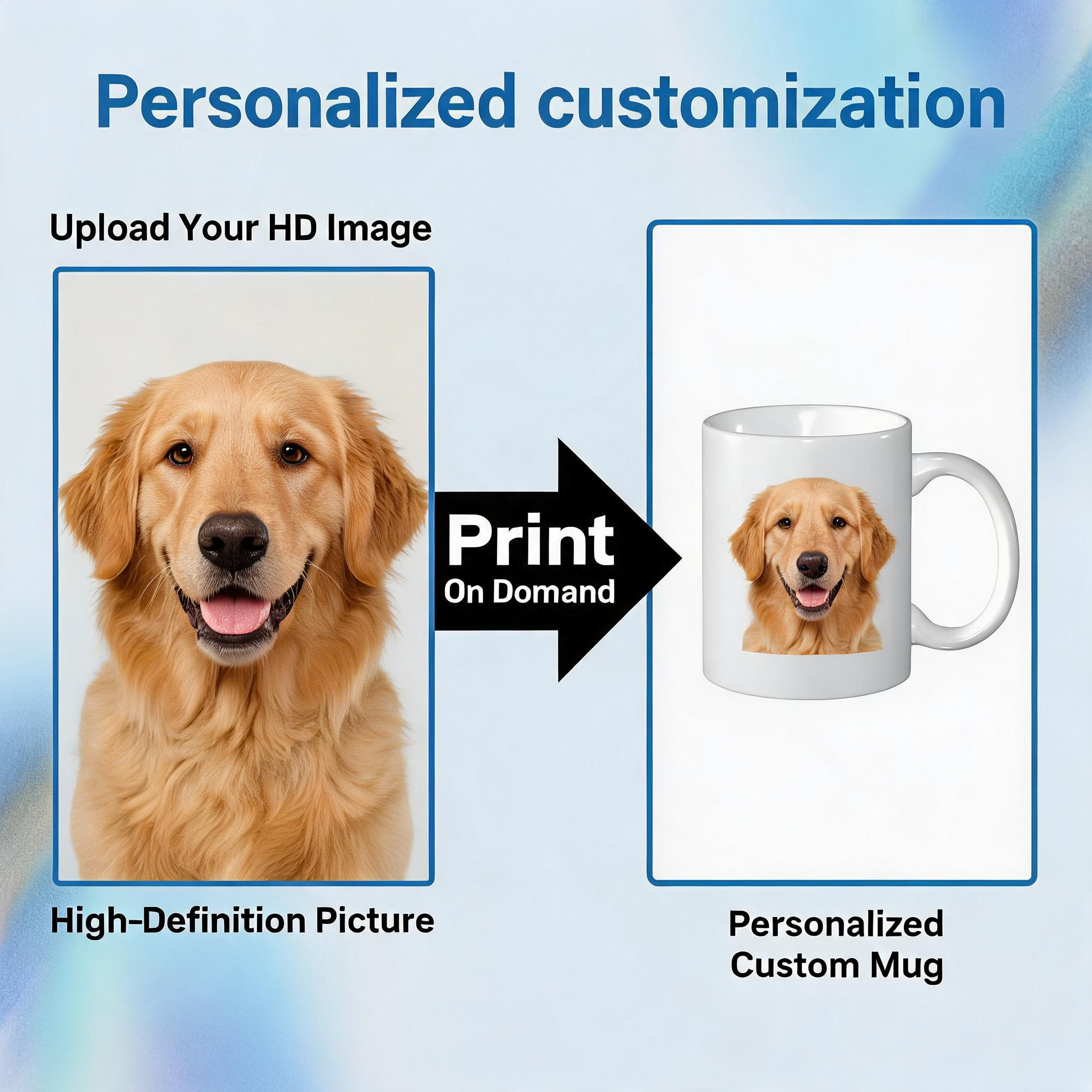 Personalized Printed Photo Coffee Mug Custom Home Drinkware Gift