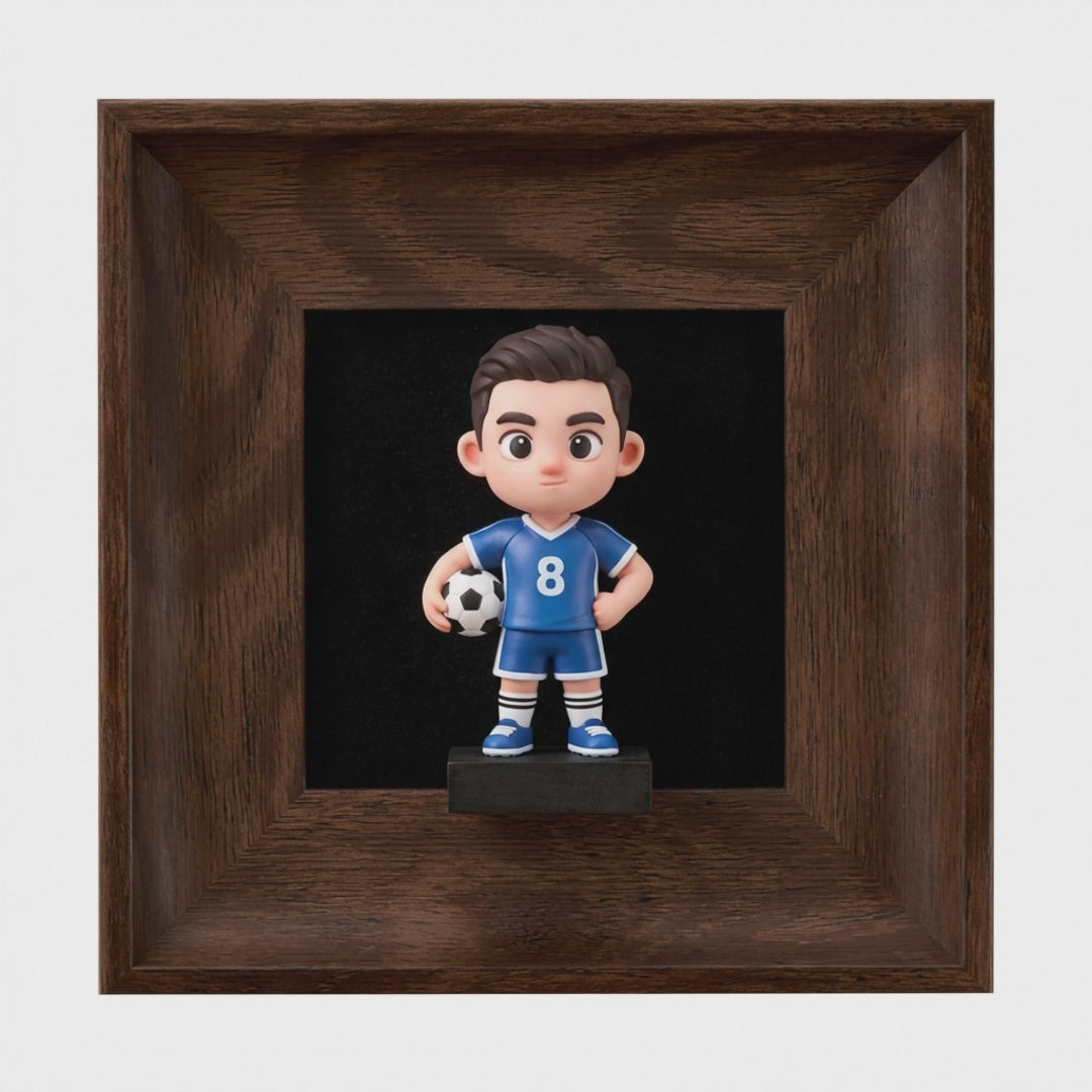 3D Cartoon Figure Photo Frame Set Decor Ornaments